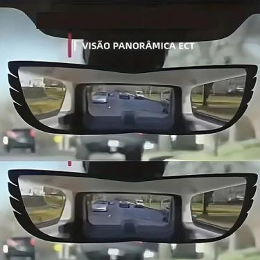 Imagem de Espelho Retrovisor Curvo Para Ponto Cego 160 graus Interior Oval De Ân