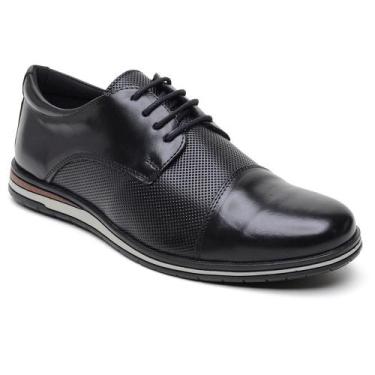 Imagem de Sapato Masculino Casual de Amarrar Conforto - BR2, Preto, 41
