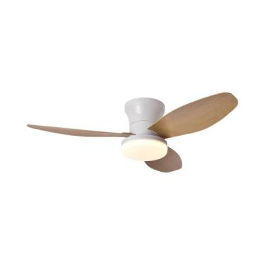 Imagem de Ventilador De Teto LED Silencioso Com Soquete Para Lâmpada Casa Inteli