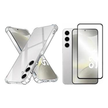 Imagem de Kit Capa Anti Choque + Película 3D de Vidro para Samsung Galaxy S24 - 
