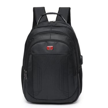 Imagem de Mochila Swicky Executiva Masculina Notebook Com Saída USB Grande Espaç