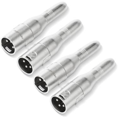 Imagem de Adaptador de áudio pegcabac XLR de 3 pinos macho para conector fêmea d