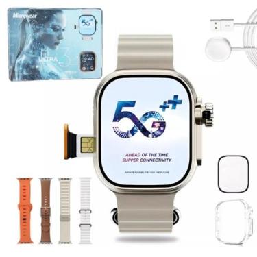 Imagem de Smartwatch Ultra 3 Ai Android Chip 5g Câmera Wifi Gps Nfc - 01Smart, B