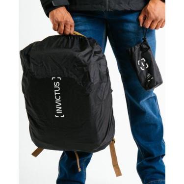 Imagem de Capa De Chuva Para Mochila Impermeável Drypack 20-40L - Invictus, Pret