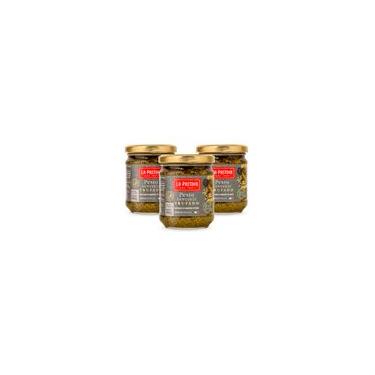 Imagem de Kit 3  Pesto Genovese Trufado 180G La Pastina
