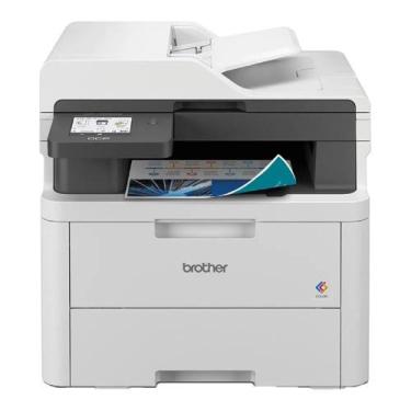 Imagem de Impressora Multifuncional Brother DCPL3560CDW, LED Color, Wi-Fi, Branc