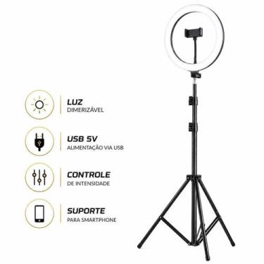 Imagem de Ring Light Profissional Com Material Resistente ABS e Metal
