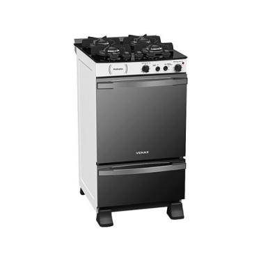 Imagem de Fogao a Gas 4 Bocas Venax Palladio Vitreo Branco, Branco, 220V