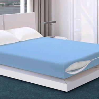 Imagem de Capa P/Colchão Buettner Queen 30 Malha C/Zíper Azul Jeans