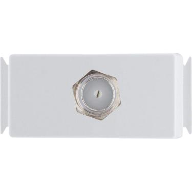 Imagem de Módulo para Tomada TV/SAT Coaxial Direta Tramontina Aria Branco Tramontina