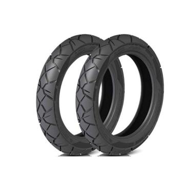 Imagem de Par de Pneu Cinborg Parrudo 60/100-17 33L TT + 80/100-14 TT