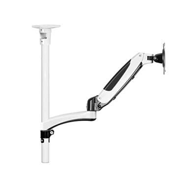 Imagem de Braço do Monitor Suporte de monitor de montagem no teto, cabide de monitor de pressão de ar multifuncional, braço de suporte de monitor de movimento completo para 15-27 "telas, mantém até 17.6lbs Supo