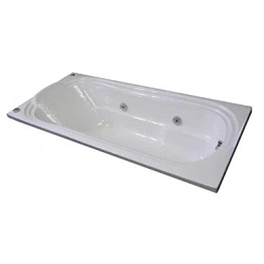 Imagem de Banheira de Hidromassagem Acrílica Individual 150cmx80cmx40cm Gold Line Ouro Fino Branco