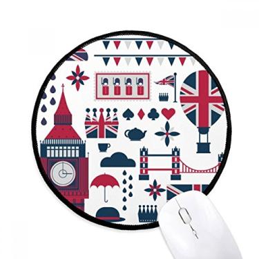 Imagem de Tower Ballon Soldier UK Big Ben Inglaterra Mouse Pad Desktop Office Tapete redondo para computador
