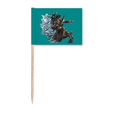 Imagem de Marcadores de palito de cavalos marinhos agressivos orgulhosos para decoração de festa