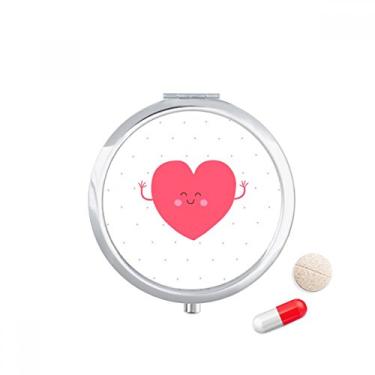 Imagem de Caixa de armazenamento de remédios rosa para o Dia dos Namorados