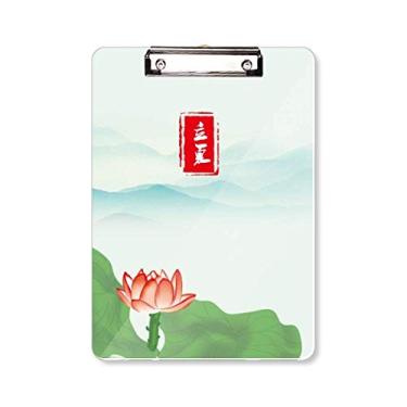 Imagem de Summer Begins Twenty Four Solar Term Prancheta Pasta Bloco de Escrita Placa de Apoio A4