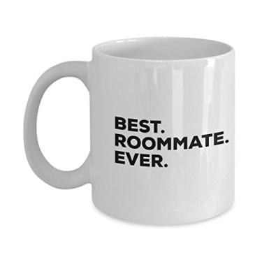 Imagem de Caneca Best Roommate Ever – Caneca de café – Ideia de presente para quarto – Divertido – Faculdade ou não – Presente de mordaça – e Natal