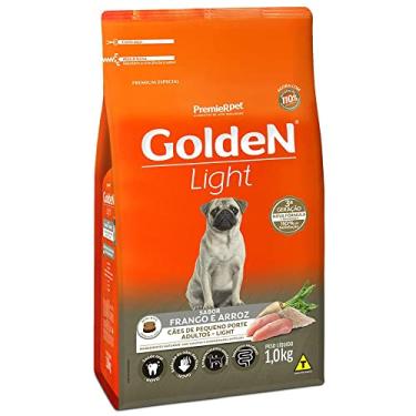 Imagem de Ração Golden Fórmula Mini Bits Light para Cães Adultos de Pequeno Porte Sabor Frango e Arroz - 1kg Premier Pet para Todas Pequeno Adulto -