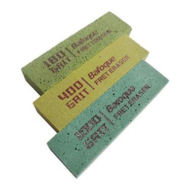 Imagem de SIMBAE Bloco De Borracha Guitarra Fret Polimento Borrachas Abraisive Blocos de borracha para Polimento Fret Wire 180 Grit & 400 Grit & 1000 Grit Conjunto de 3 pcs Guitarra Manter Kits de Ferra