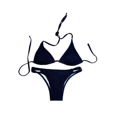 Imagem de Biquíni Cortininha Rendado Com Calcinha Com 2 Tiras