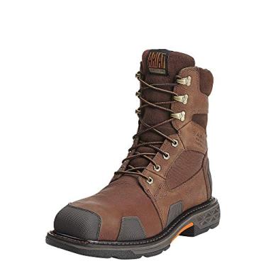 Imagem de Ariat Men's Overdrive 8" Wide Square Toe Composite Toe Work Boot, Chestnut/Brown, 11.5 M US