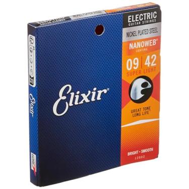 Imagem de Encordoamento .009 Elixir 12002, para Guitarra, Super Light Nanoweb