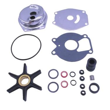 Imagem de Motor de barco 99157A2 99157T2 85098A2 46-85098A 2 46-99157A 2 46-99157T 2 12014 Kit de reparo de bomba de água com caixa 99157A para motor externo Mercury Quicksilver Mariner 9,9HP 1557A HP 20HP 20HP