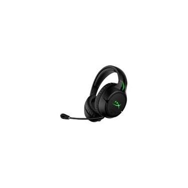 Imagem de Headset Gamer Sem Fio HyperX CloudX Flight, LED, USB, Drivers 50mm, Xbox, Preto e Verde - 4P5J6AA