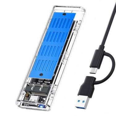Imagem de Case Externo Para SSD M2 Protocolo Duplo NVME/NGFF PCIe 10Gbps USB-C/USB 3.1 Gen2 M Key/B+M Key Plug And Play - Easy Idea Network