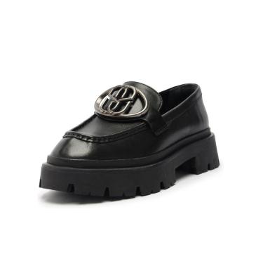 Imagem de Mocassim Tratorado Axel Couro Preto Schutz Feminino
