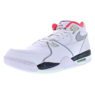Imagem de Nike Tênis masculino Air Flight 89 tamanho 39, cor: branco/prata