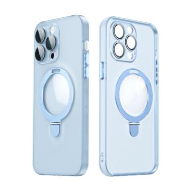 Imagem de Anel de dedo magnético suporte caso para iphone 14 13 12 11 15 pro max lente vidro filme capa, azul, para samsung s23 ultra