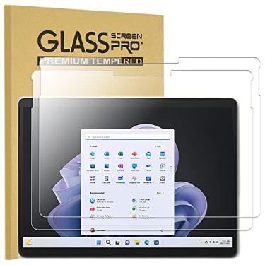 Imagem de KEANBOLL Pacote com 2 protetores de tela de vidro temperado para Microsoft Surface Pro 11 / Surface Pro 10 / Surface Pro 9 (13 polegadas), compatível com capas, sem bolhas, Ultra HD