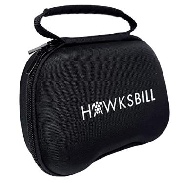 Imagem de Hawksbill Travel Controller Case Compatible with Switch Pro Controller, PS5 Controller & Xbox Controller - Portable and Compact Hard Shell Carrying Case (Black & White)
