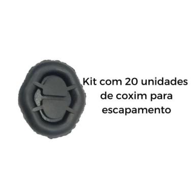 Imagem de Kit 20 Unidades Borracha Coxim Carro Escapamento Gol/Passati/Saveiro/P
