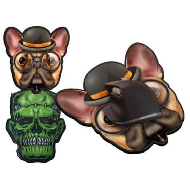 Imagem de Mouse Pad Estampado de Cachorro ou Caveira Computador Animação - Comme