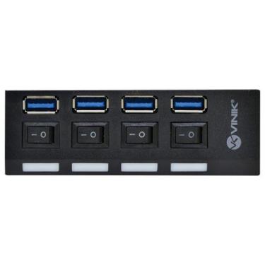 Imagem de Hub Usb 3.0 4 Portas Com Interruptor Huv-50 - Vinik