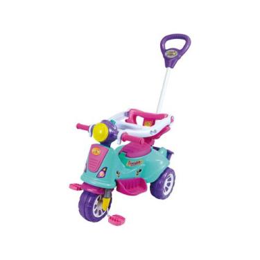 Imagem de Triciclo Infantil com Empurrador Avespa Maral, Rosa