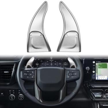 Imagem de Para GMC Sierra 1500 para Buick Enclave/Envision para Chevrolet Silverado 1500 Extensão de mudança de volante, acessórios automotivos (prata)