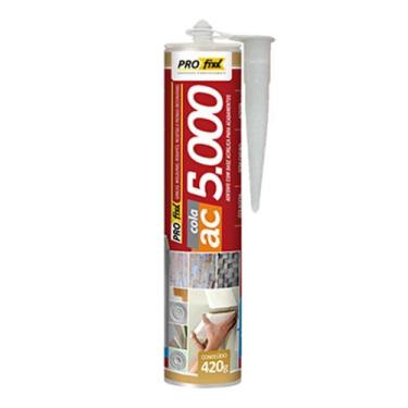 Imagem de Cola Rodapé Ac 5000 Branco 420g - Profixx, Branco, 420 g, Cola, Branco