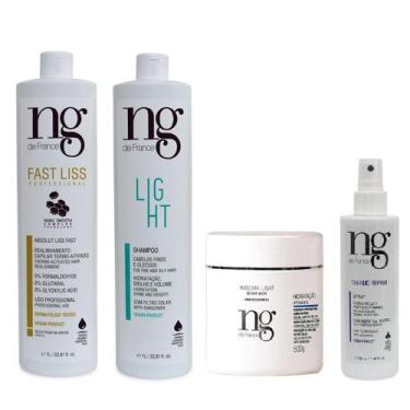 Imagem de Ng De France Fast Liss + Termo + Sh. Light + Máscara Light