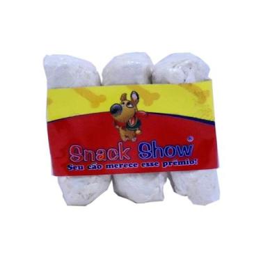 Imagem de Osso Prensado Snack Show para Cães sabor Natural 3un