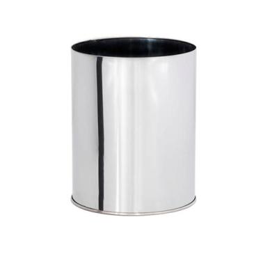 Imagem de Lixeira de Aço inox sem Tampa 16x23cm 05 litros - JJ.L1623 - JJ Comérc