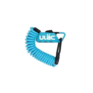 Imagem de ULAC Piccadilly LTD Conjunto de cabo mosquetão multiuso para capacete, motocicleta, e-scooter, bicicleta, armário de academia, carrinhos de bebê, malas, bagagem, portão, cerca (céu)