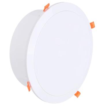 Imagem de PATIKIL Saída de ar redonda de 20 cm com mola, ABS ajustável, capa de exaustão com malha de tela integrada para ventilação de casa, sala de estar, cozinha, escritório, branco