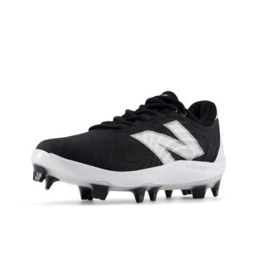 Imagem de New Balance FuelCell Fuse V4 Tênis feminino de softbol moldado, Preto/branco óptico, 37
