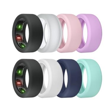 Imagem de Sylacor Capa de Anel para Oura Ring Gen 4/3, Protetor de Silicone Elástico Antiarranhões