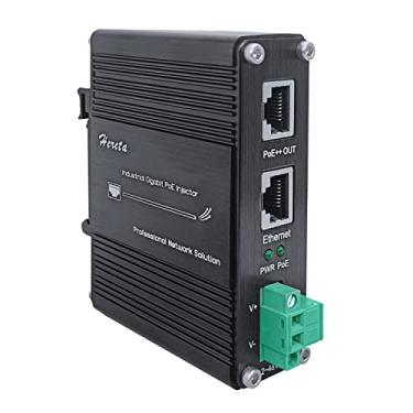 Imagem de Hereta Injetor Industrial Endurecido Gigabit Poe++ Entrada 12-48Vdc com Trilho Din e Montagem Em Parede Conectando O Ieee 802.3 No Dispositivo Poe (95W)