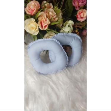 Imagem de Rosquinha amamentação  azul 2 unidades - protetor de seios absorvente 